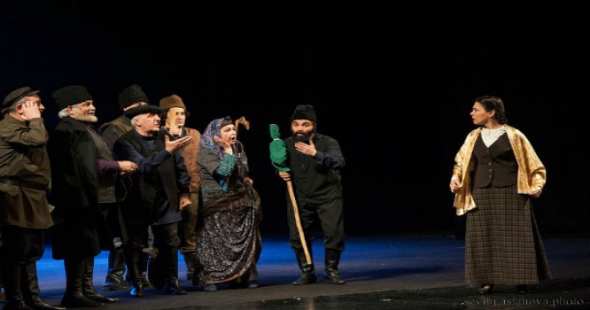 Akademik Milli Dram Teatrında “Almaz” tamaşasının premyerası olub - FOTOLAR
