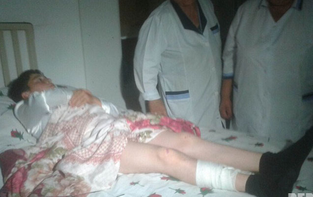 Ermənilər kəndimizi atəşə tutdular: 13 yaşlı uşaq yaralandı (FOTOLAR)