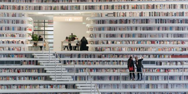 1,2 milyon kitabdan ibarət kitabxana (FOTO/VİDEO)