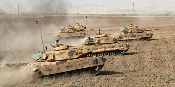 Türk tankları Afrinə girdi