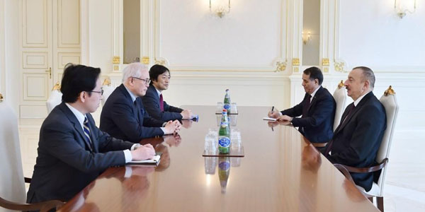 Prezident Yaponiya Baş nazirinin müşavirini qəbul edib (FOTO)