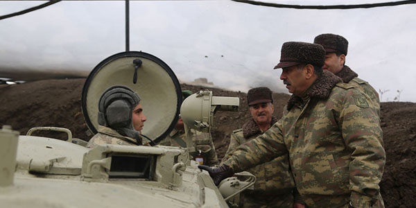 Azərbaycan ordusunun təlimi vaxtı ərazinin kəşfiyyatı aparılıb (FOTO/VİDEO)