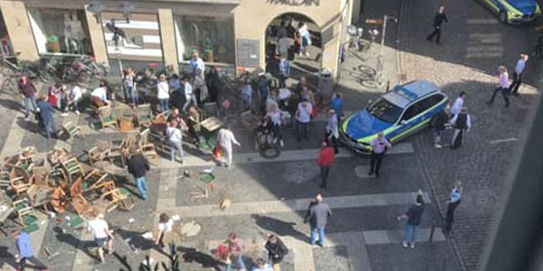 Almaniyada terror: 3 ölü, 30 yaralı var (FOTOLAR)