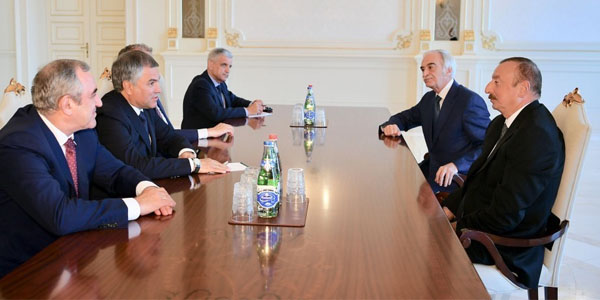 Prezident Vyaçeslav Volodini qəbul etdi (FOTO)