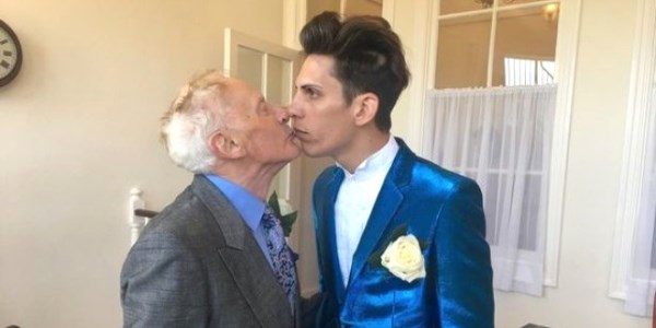 79 yaşlı keşiş 25 yaşlı modellə evləndi: homoseksual evlilik  (FOTOLAR)