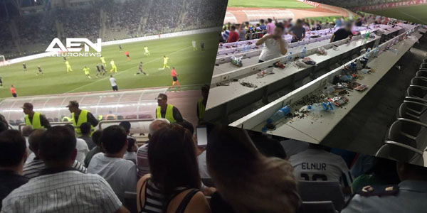 “Qarabağ”ın azarkeş “şikəstəsi”: stadionda barbarlıq (FOTOLAR)