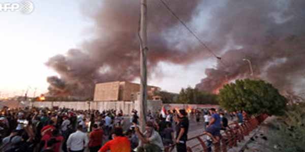 Nümayişçilər İranın  Baş Konsulluğunun binasını yandırdılar