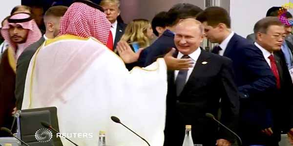 Putinlə Salmanın səmimi salamlaşması ilə bağlı rəsmi - Açıqlama