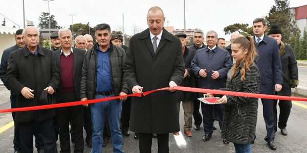 Prezident Mərdəkan-Qala avtomobil yolunun açılışında iştirak edib (FOTOLAR)