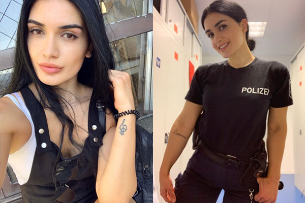 Almaniyada polis komissarı olan azərbaycanlı qız (FOTO/VİDEO)