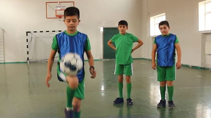 Tovuzda uşaq futboluna xidmət edən layihə (VİDEOREPORTAJ)