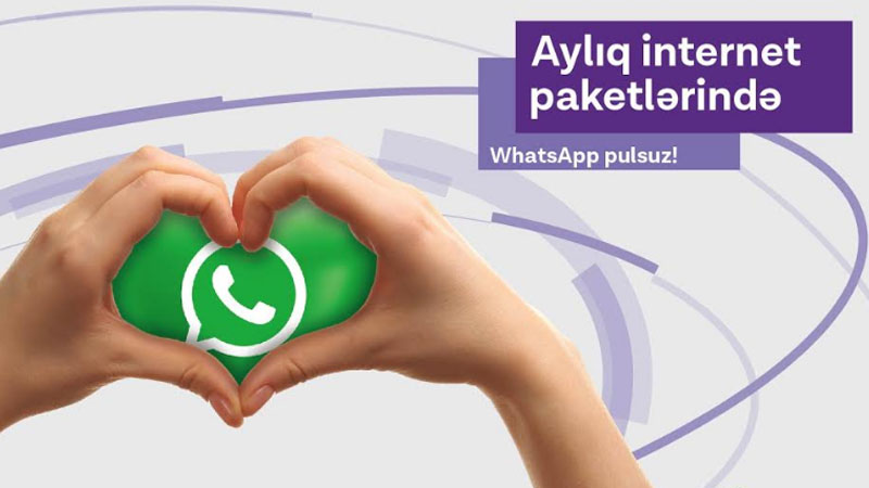 Azercell ilə limitsiz WhatsApp yazışmaları! (R)