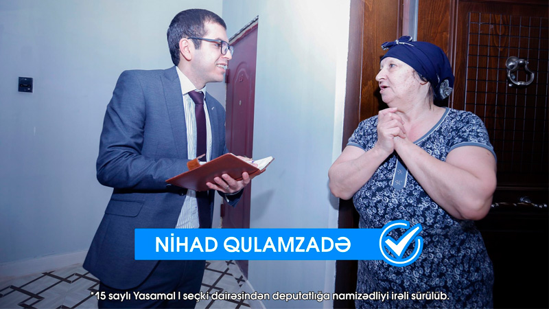Nihad Qulamzadə Yasamaldan deputatlığa namizədliyini verdi (FOTO)