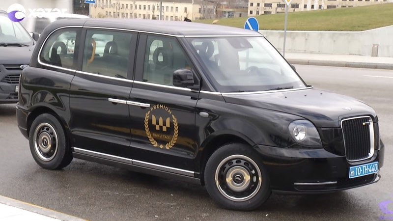 Bakıya elektriklə işləyən müasir taksi gətirildi (VİDEO)