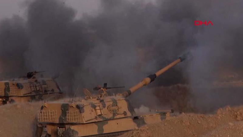 Türkiyə ordusu Suriyadakı bazaları belə vurdu (VİDEO)