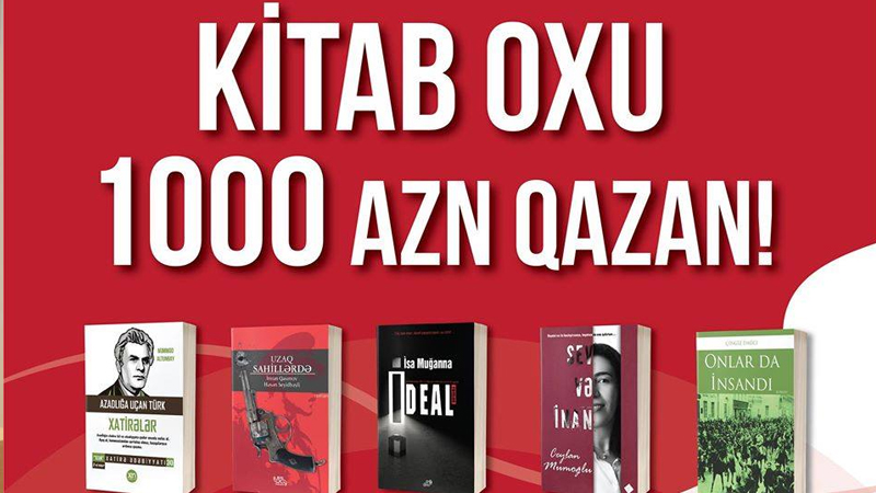 Nəşriyyat oxu marafonu elan etdi: Kitab oxu, 1000 manat qazan