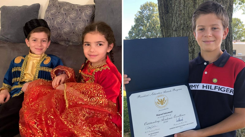10 yaşlı azərbaycanlı ABŞ-da Prezident Mükafatı aldı (FOTO)