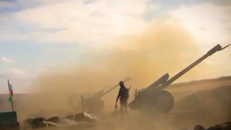 Artilleriya bölmələrimiz düşmənə sarsıdıcı zərbələr endirdi (VİDEO)