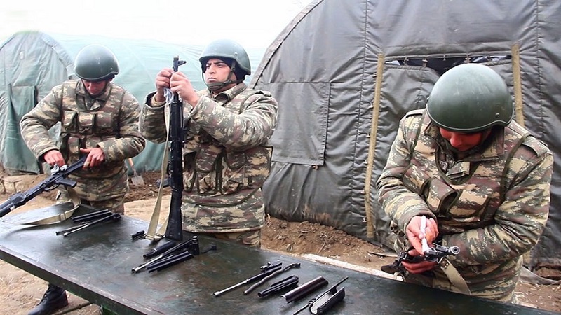 Ordu bölmələrimizin təminatının yaxşılaşdırılması ilə bağlı görüntülər (FOTO/VİDEO)