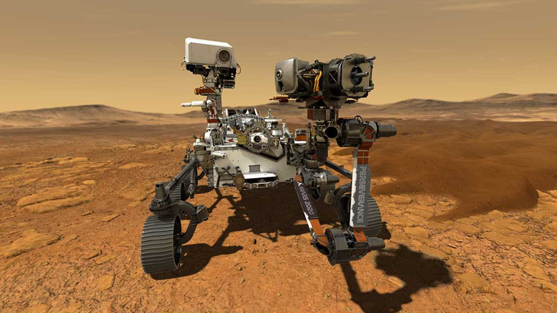 NASA Marsa enən roverin düşdüyü yerin panoramik görünüşünü yayımladı