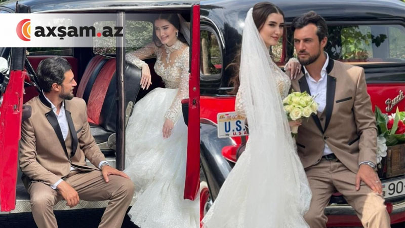 Azərbaycanın ən yaraşıqlı oğlanı polis qızla evləndi (FOTO/VİDEO)