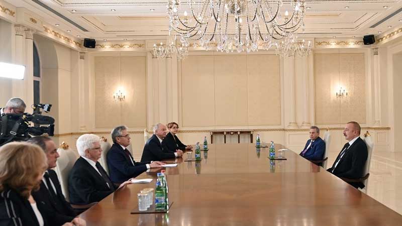İlham Əliyev Rusiyanın Elmlər Akademiyasının prezidentini qəbul etdi