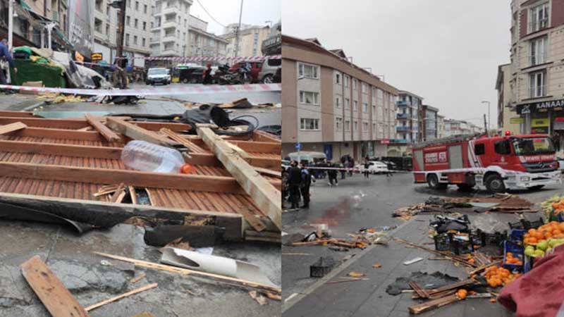 İstanbulda qasırğa: Ölən və yaralananlar var (VİDEO)