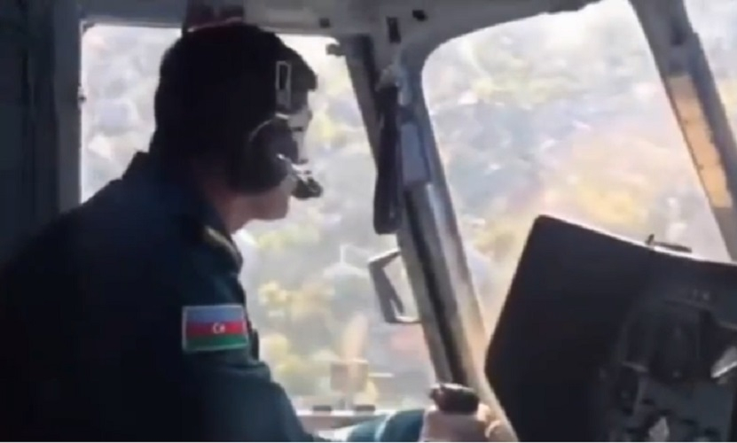 Helikopter qəzasında şəhid olan mayorumuzun görüntüləri (VİDEO)