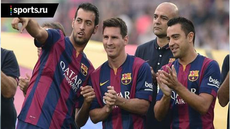 Messi Barselonada Xavi və Buskets ilə şam yeməyində