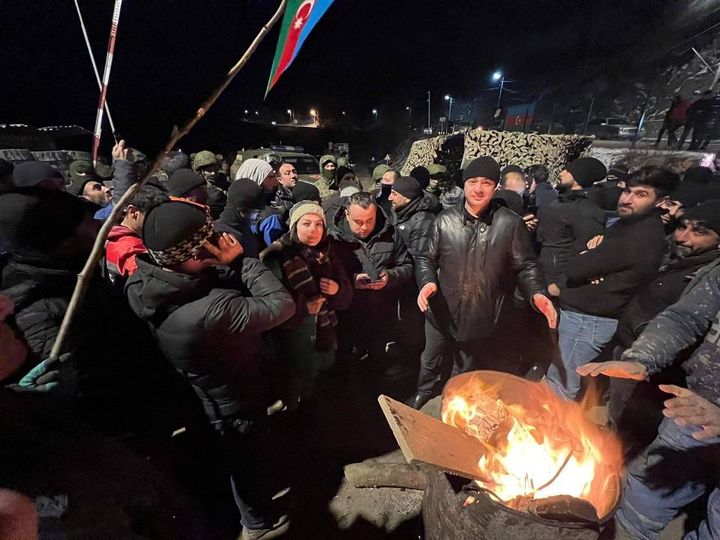 Şuşadakı etirazlar hələ də davam edir... (FOTOLAR)