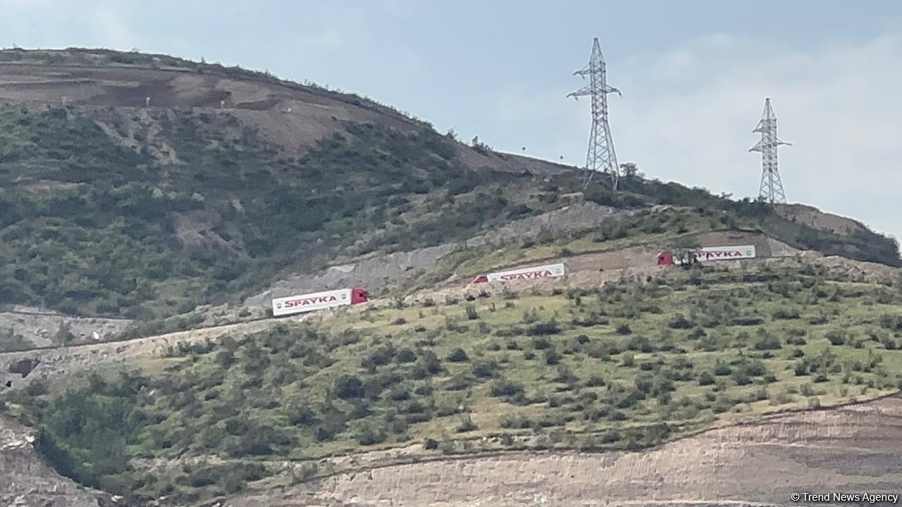 Ermənistan və Fransanın TIR-ları Laçınla sərhəddən geri qaytarıldı (FOTO/VİDEO)