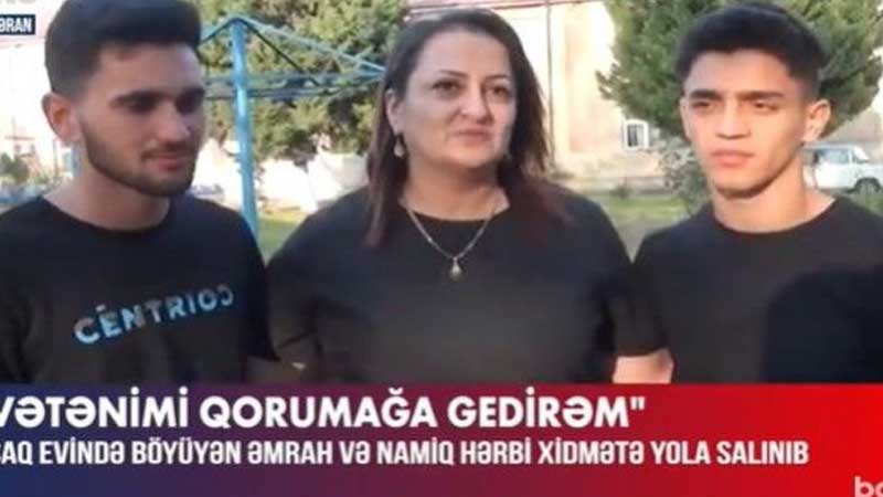 Lənkəranda uşaq evində böyüyən dostlar hərbi xidmətə yola salındılar (VİDEO)
