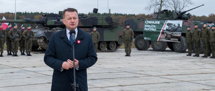 Polşa Belarusla sərhəd yaxınlığında yeni tank taboru yerləşdirdi (FOTOLAR)