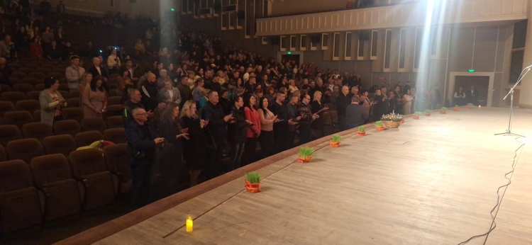 Ukraynanın Poltava şəhərində Novruz bayramı münasibətilə konsert təşkil olunub (FOTO)