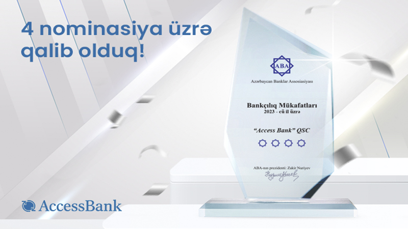 “AccessBank” 4 nominasiya üzrə qalib oldu!