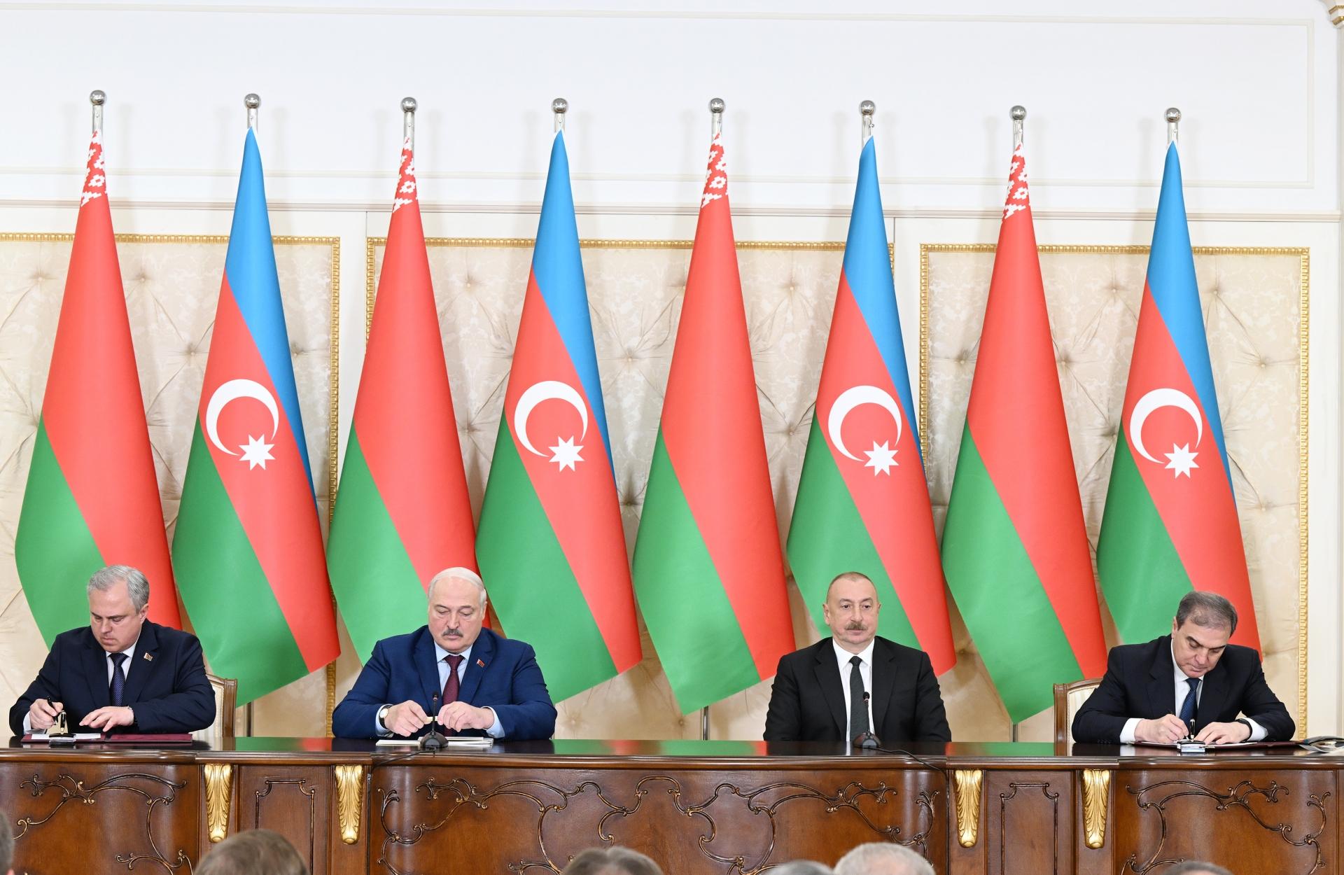 Azərbaycan-Belarus sənədləri imzalandı (YENİLƏNİB)