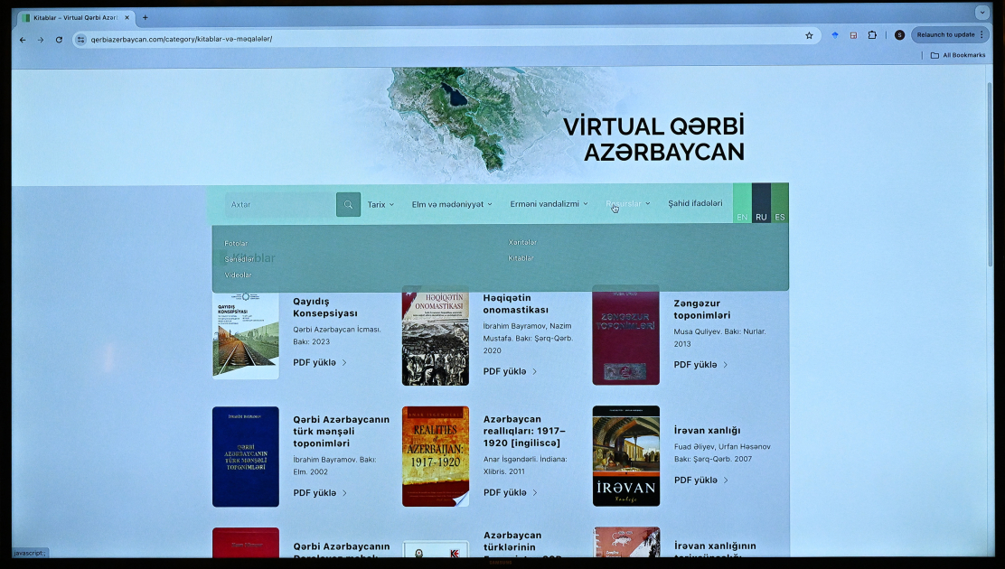 “Virtual Qərbi Azərbaycan” platforması təqdim edildi (FOTOLAR)