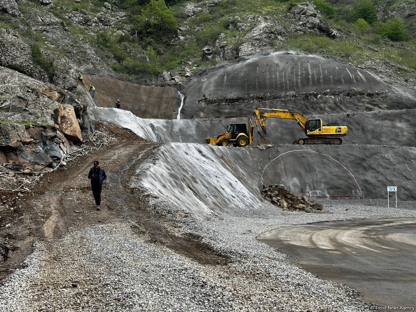 Xankəndi-Şuşa-Laçın yolunda işlər nə yerdədir? (FOTO)