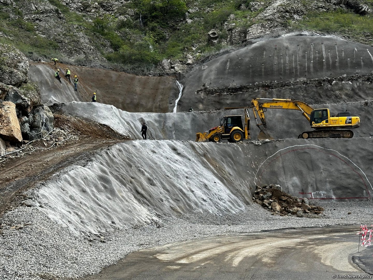 Xankəndi-Şuşa-Laçın yolunda işlər nə yerdədir? (FOTO)