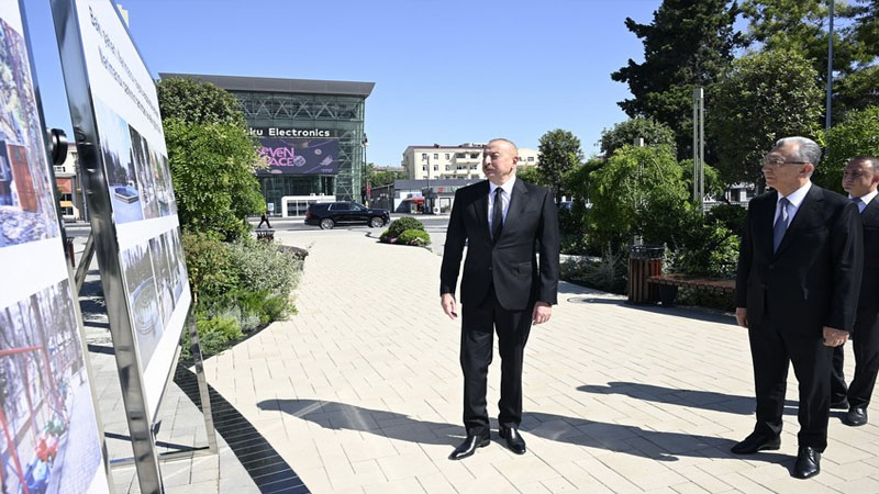 Prezident  Nərimanov parkının açılışında iştirak etdi (FOTO)