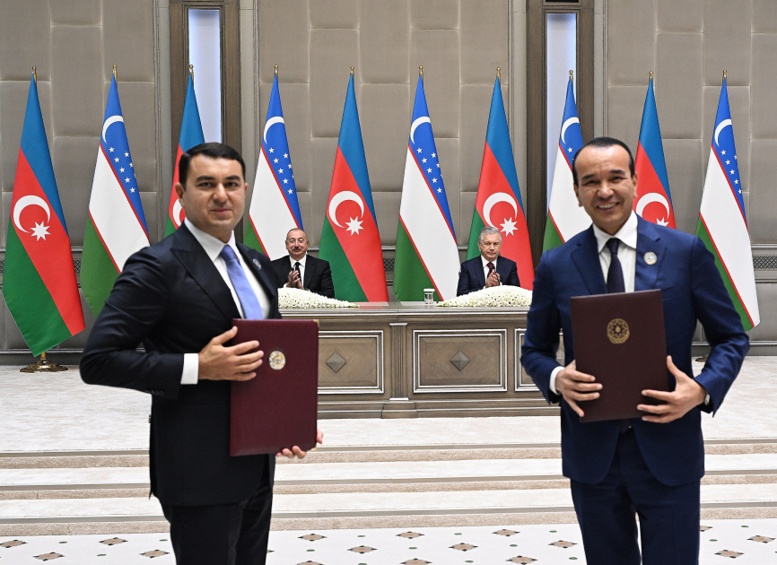 Azərbaycan və Özbəkistan arasında bu sənədlər imzalandı (FOTO)