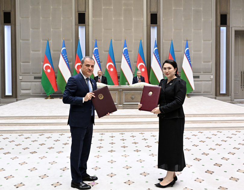 Azərbaycan və Özbəkistan arasında bu sənədlər imzalandı (FOTO)