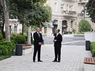 Prezident “Xəqani” bağında  yaradılan şəraitlə tanış oldu (YENİLƏNİB)