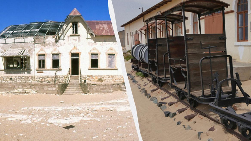 Səhranın udduğu tərk edilmiş xəyal şəhəri: Kolmanskop niyə məhv oldu? (FOTO)