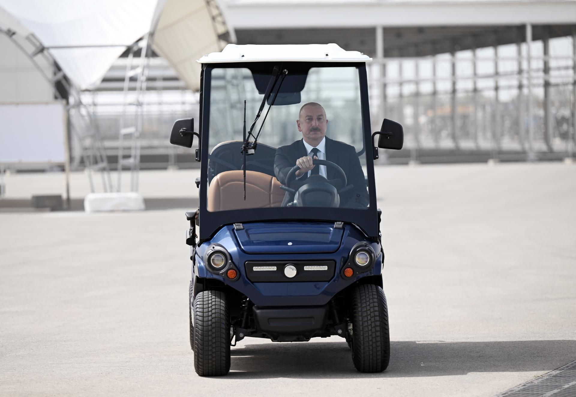 Prezident Bakı Olimpiya Stadionunun ərazisində COP29-a hazırlıqla bağlı görülən işlərlə tanış olub (FOTO)