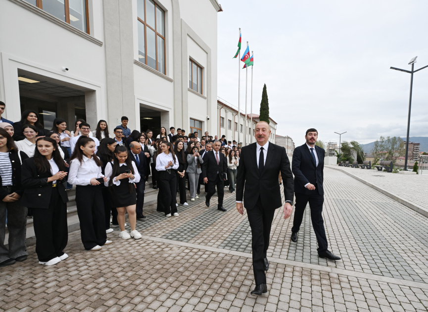 Prezident Qarabağ Universitetinin açılışında (YENİLƏNİB)