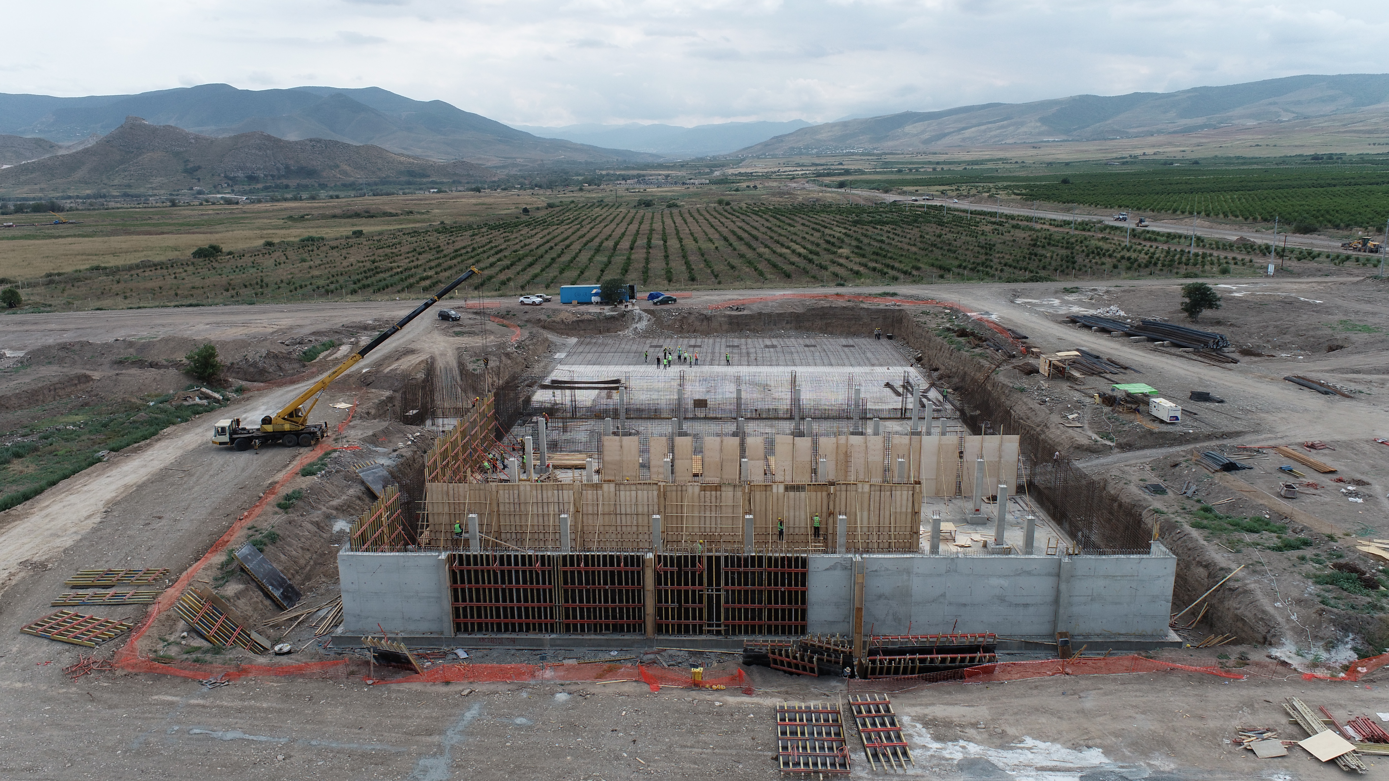 Ağdamda iritutumlu 4 su anbarı tikilir (FOTO/VİDEO)