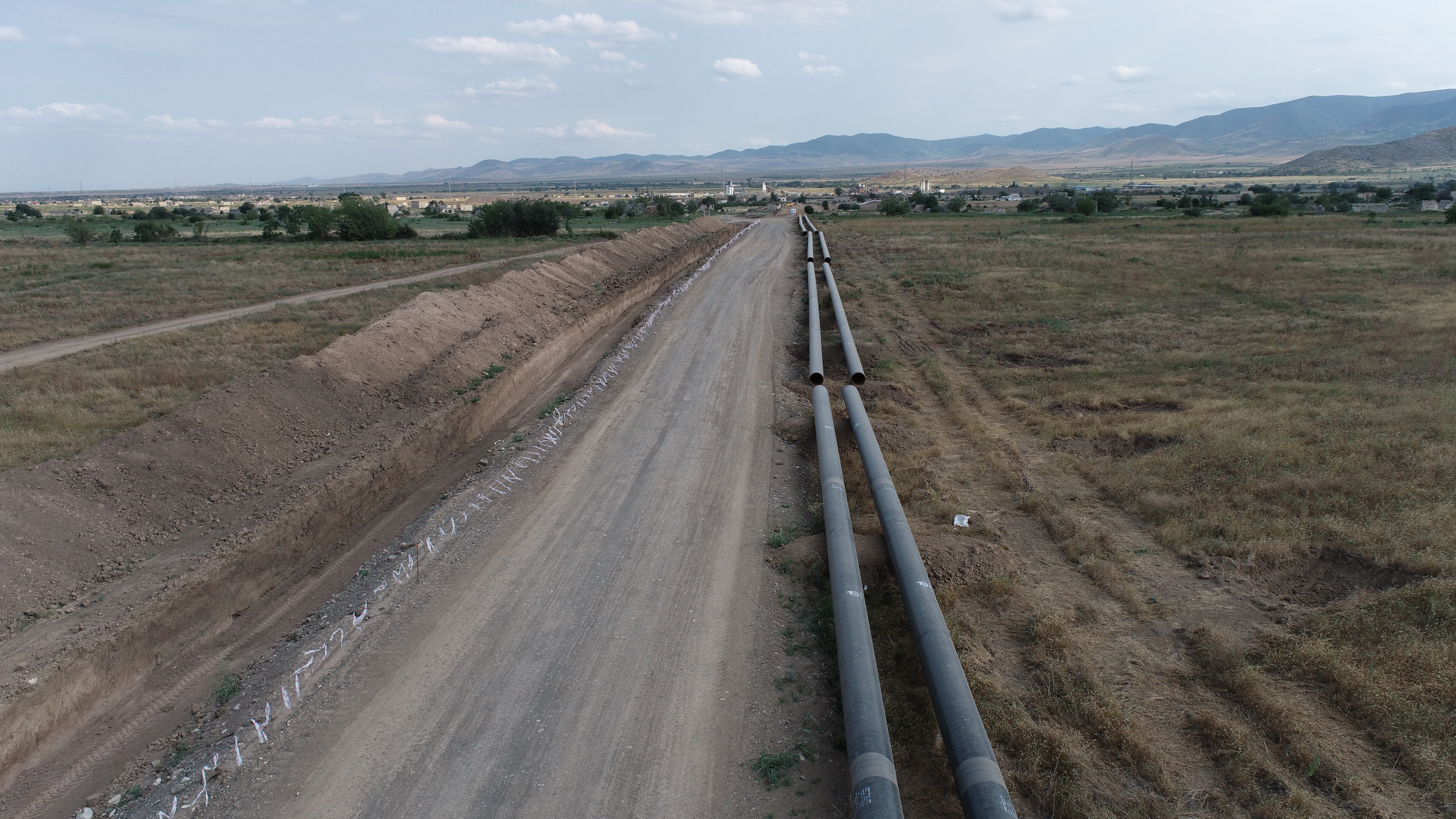 Ağdamda iritutumlu 4 su anbarı tikilir (FOTO/VİDEO)