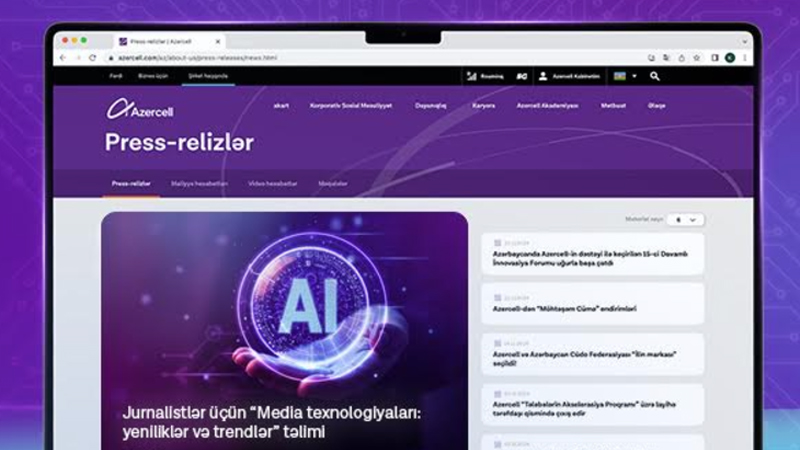 Azercell media nümayəndələri üçün 