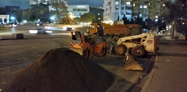 Bakının ən böyük dairəsində təmir işlərinə başlanıldı